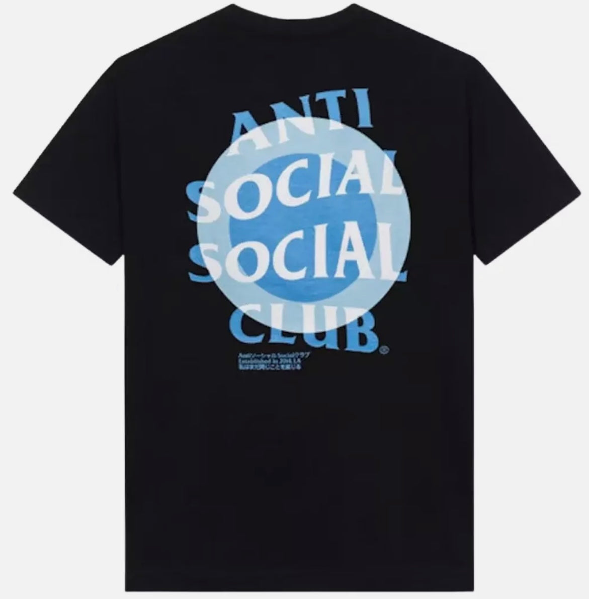 Anti-Social Impatient Tee Black Blue