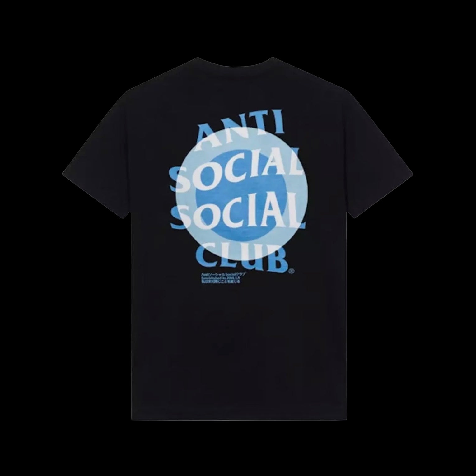 Anti-Social Impatient Tee Black Blue