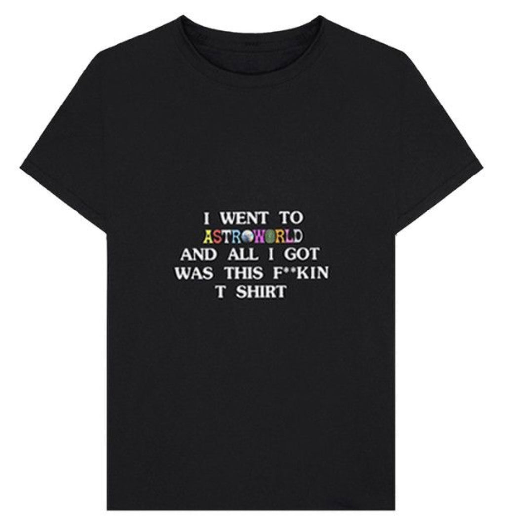 Travis Scott I went to the Astro World tee Black