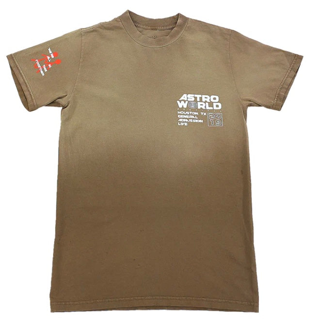 Travis Scott Official souvenier tee brown