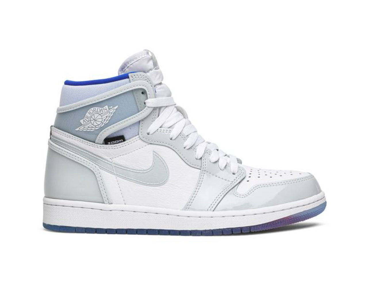 Jordan 1 high Razer blue white Zoom