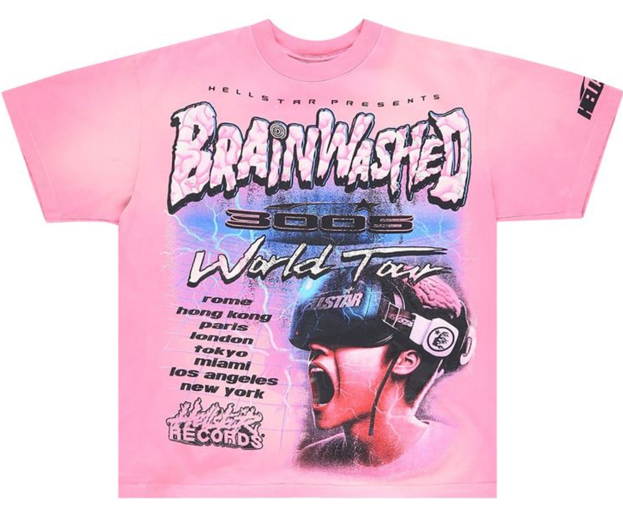 Hellstar Brainwashed Tee Pink