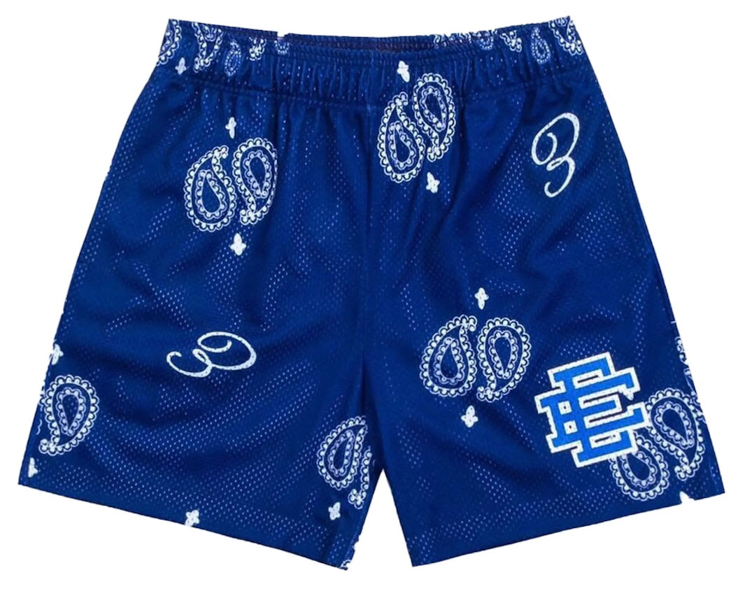 Eric Emanuel Shorts Blue Bandana