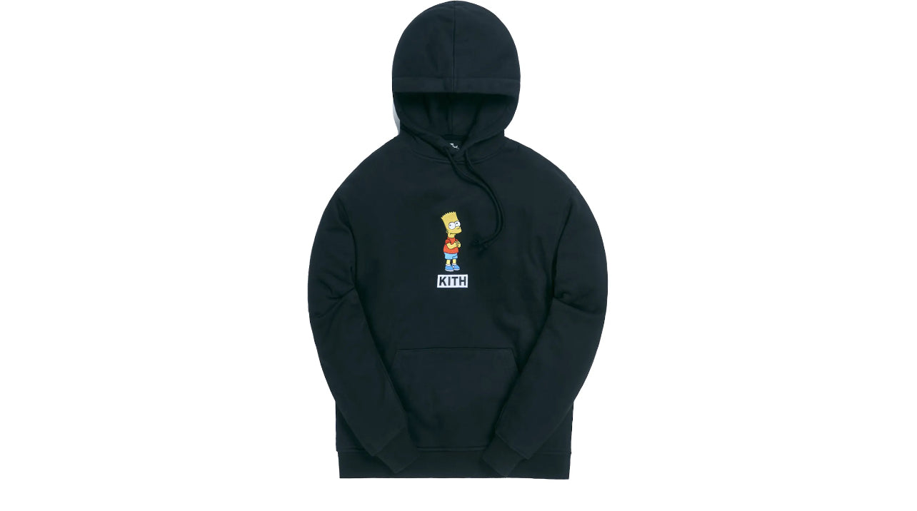 Kith X The Simpsons Bart Logo Hoodie Black