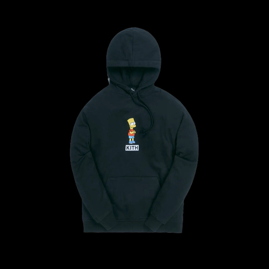 Kith X The Simpsons Bart Logo Hoodie Black
