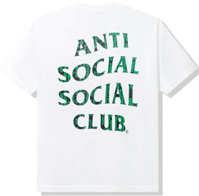 Anti-Social glitch tee white
