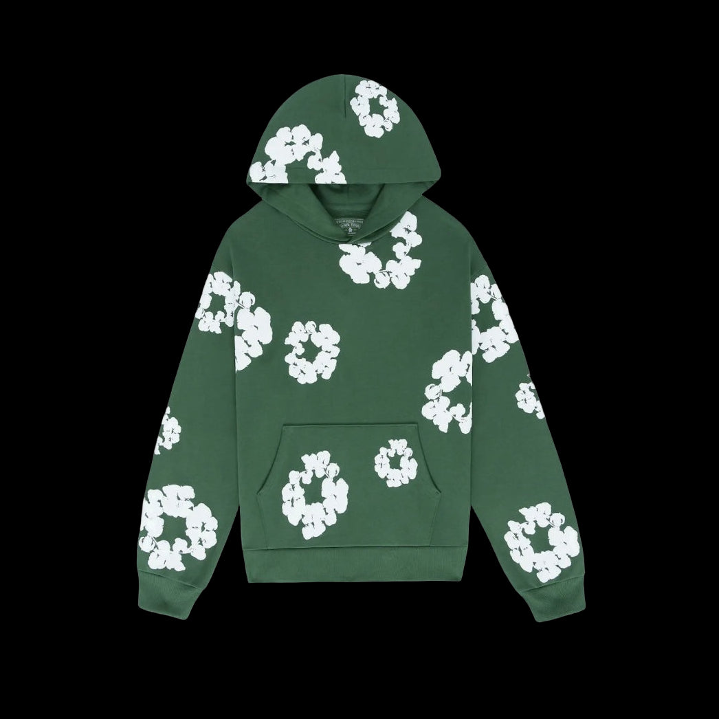 Denim Tears Cotton Wreath Hoodie Green