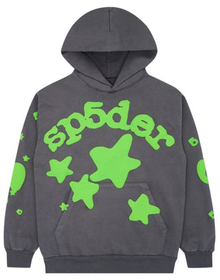 Sp5der Beluga Hoodie Slate Grey