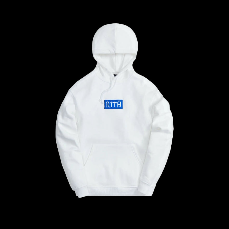 Kith Hebrew Script Hoodie White