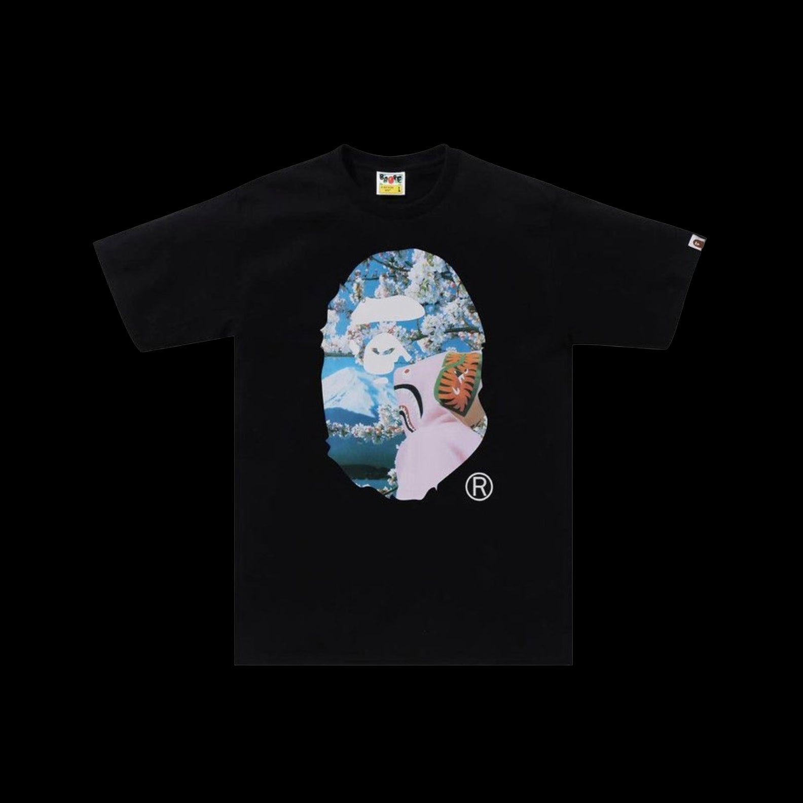 Bape Sakura Photo Tee W Head Black Tee