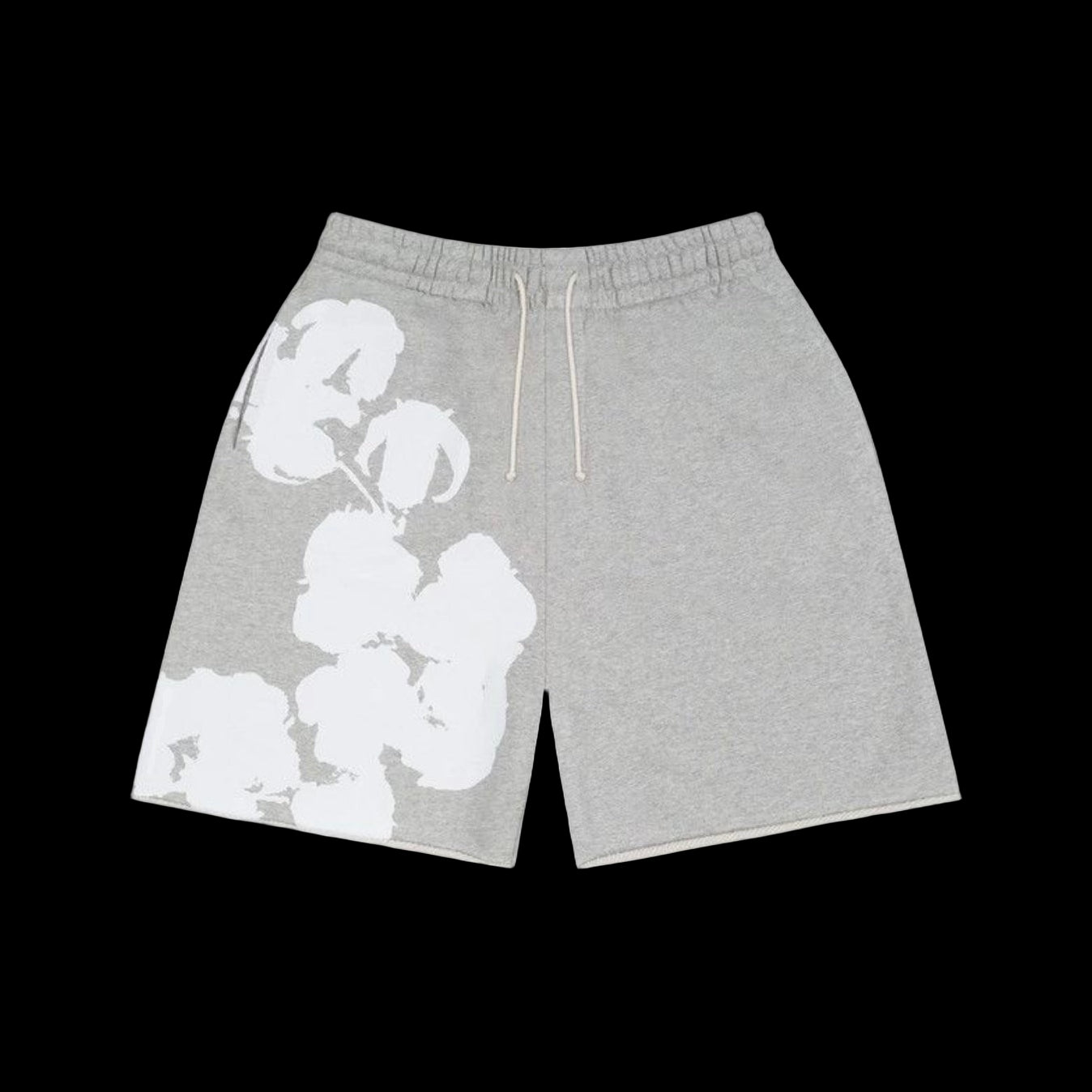 Denim Tears Big Cotton Wreath Sweat Shorts 'Grey'