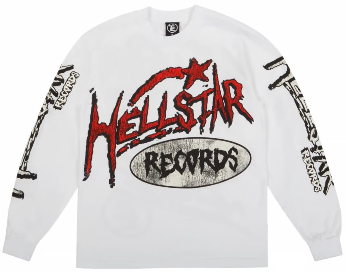 Hellstar Records long-sleeve white