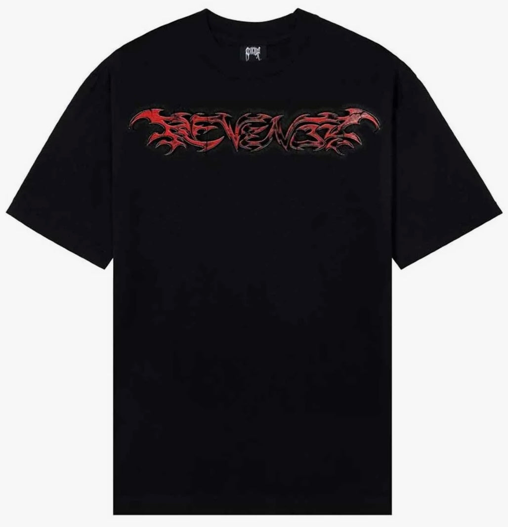Revenge Spine Tee Black