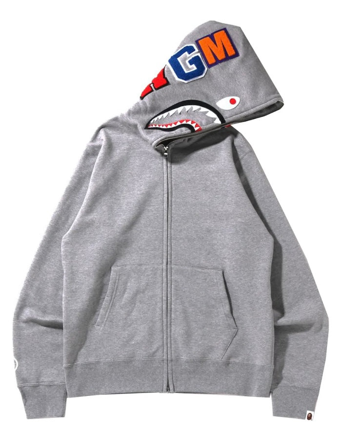 Bape Grey Zip Up