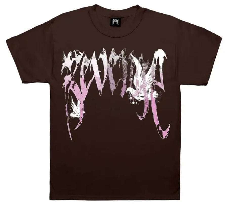 Revenge Graffiti Dove Tee Brown
