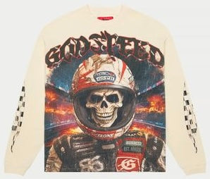 Godspeed Racer Goldie LS T-Shirt (Bone)