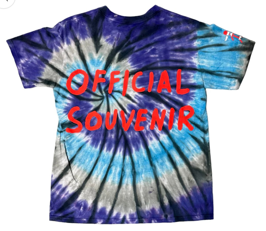 Travis Scott Official souvenier tee Tie Dye