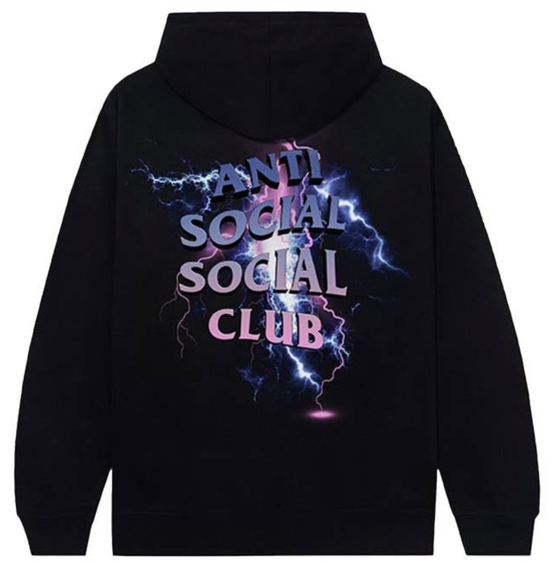 Anti-Social Bolt From The Blue Hoodie Black
