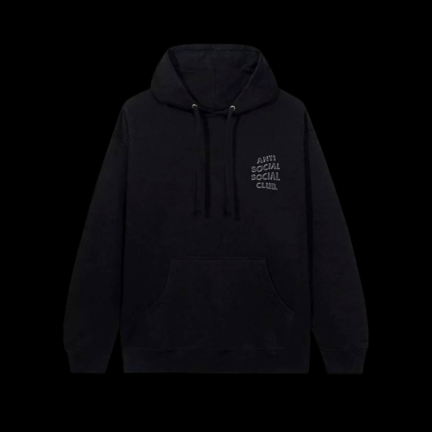 Anti-Social White Smoke Hoodie Black