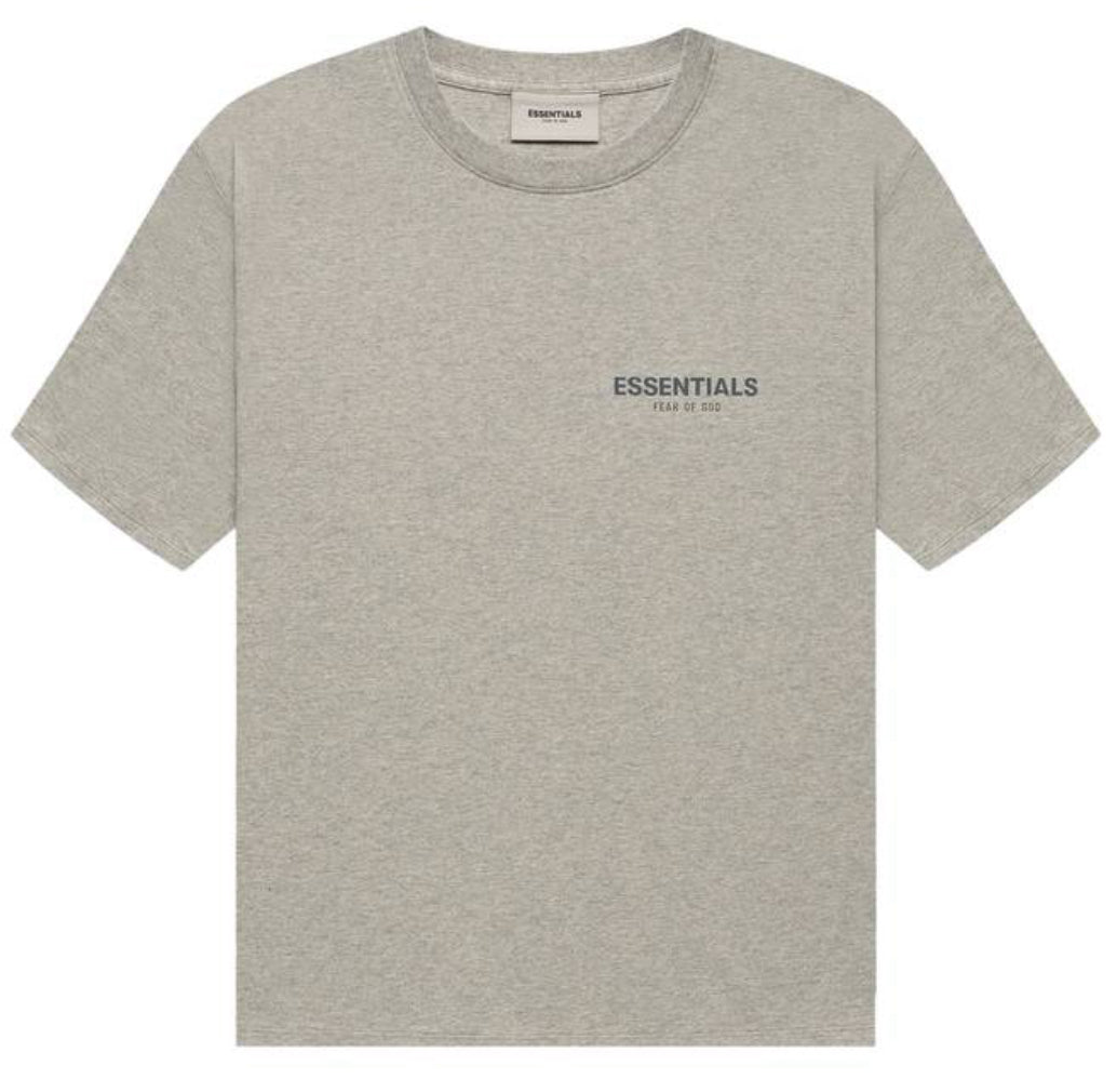 Essentials Tee Dark Heather Oatmeal FW21