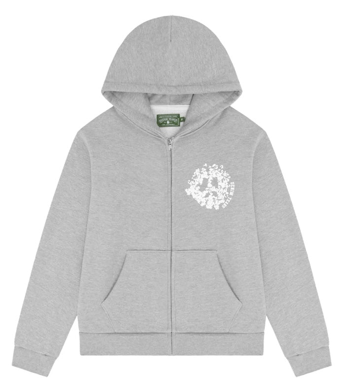 Denim Tears University Zip-Up Grey