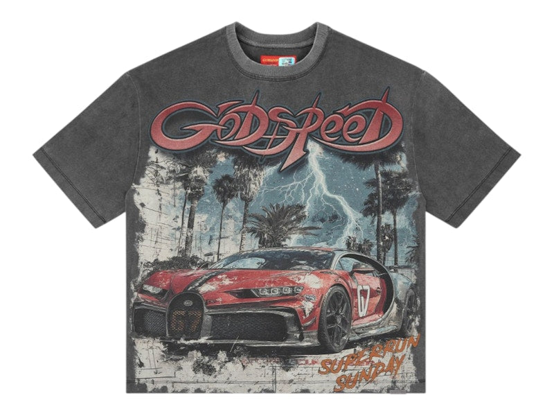 Godspeed Gatti Miami Superrun T-shirt Grey Wash
