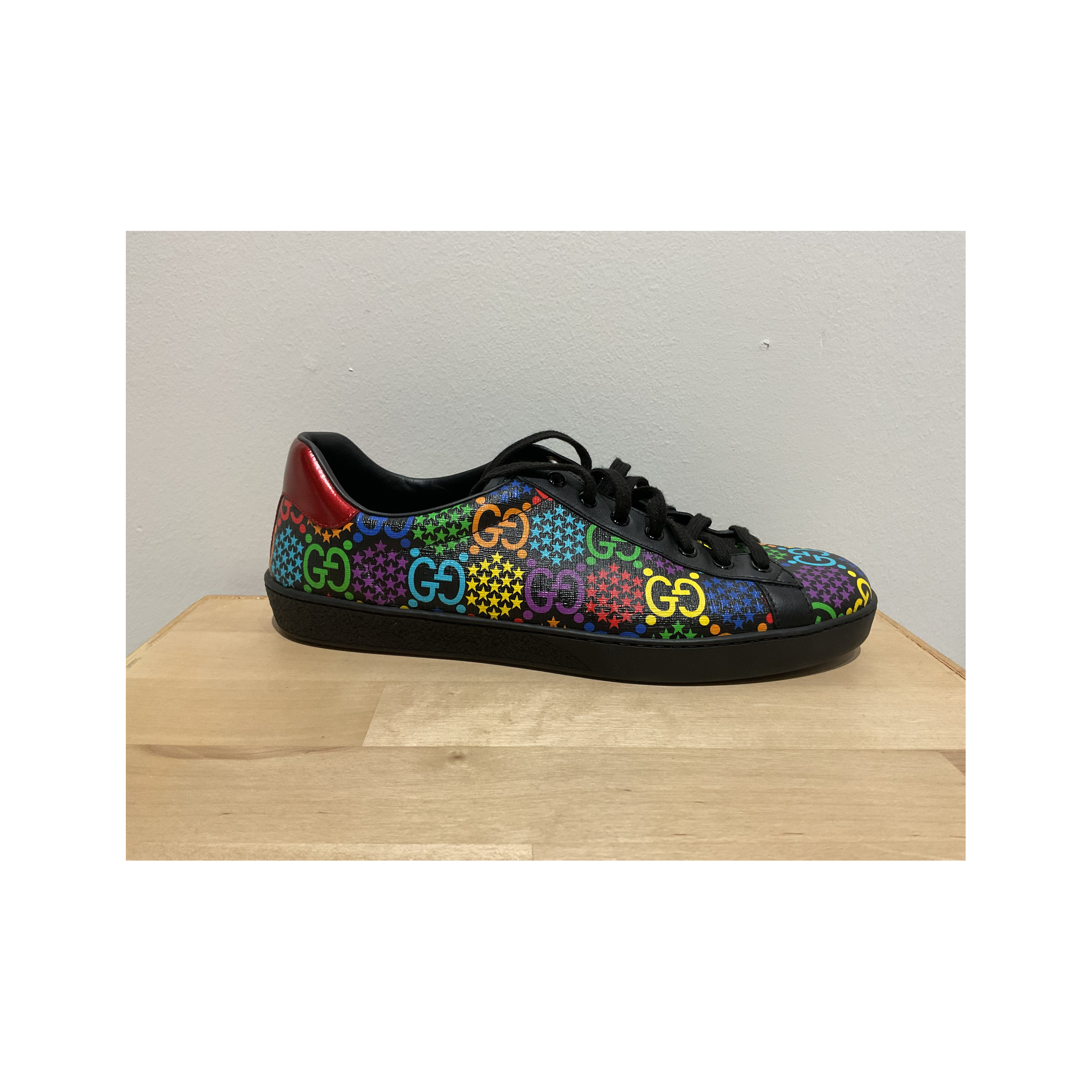 Pre-Owned Gucci Ace GG Supreme Low 'Psychedelic - Black'