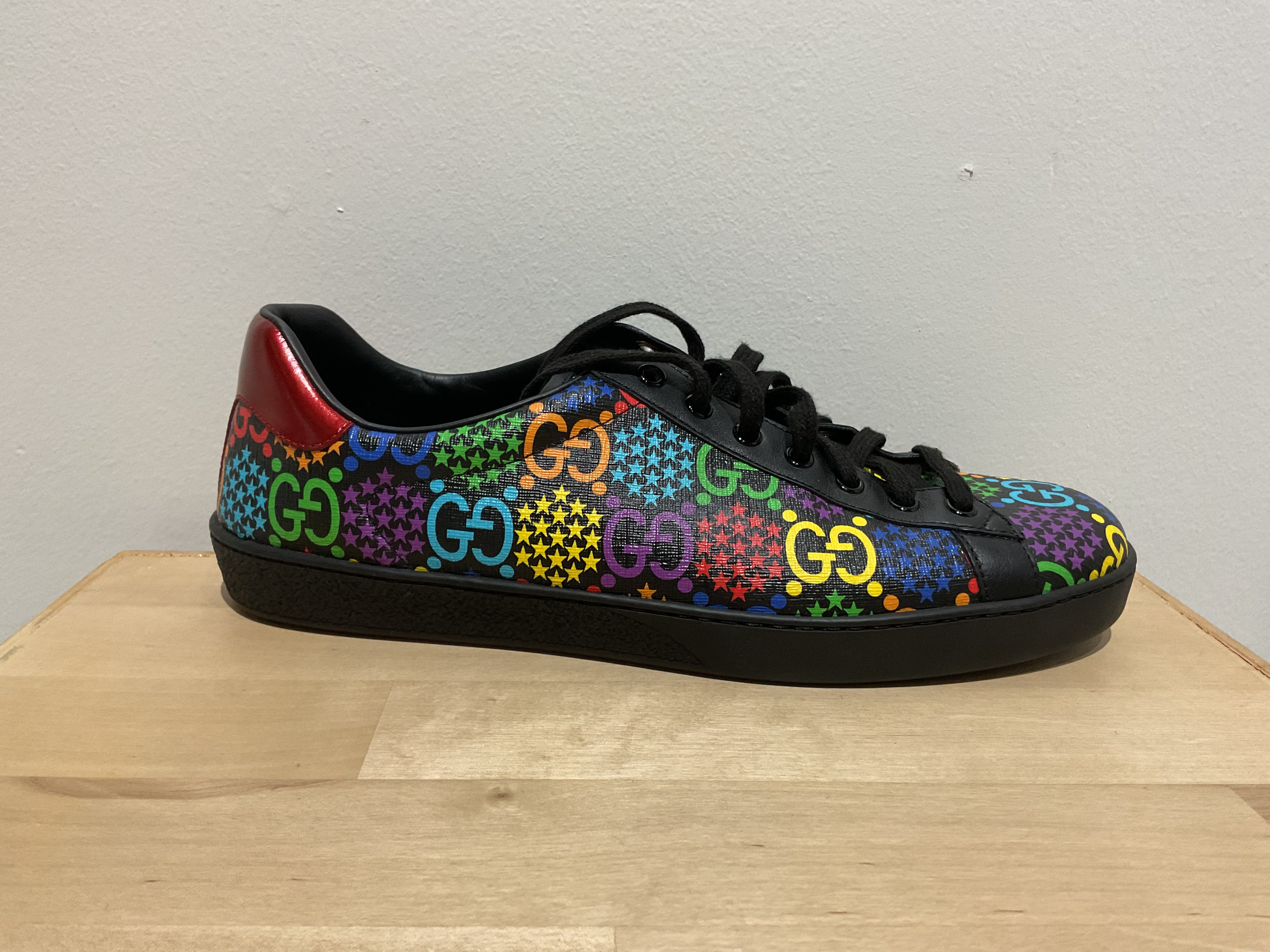 Pre-Owned Gucci Ace GG Supreme Low 'Psychedelic - Black'
