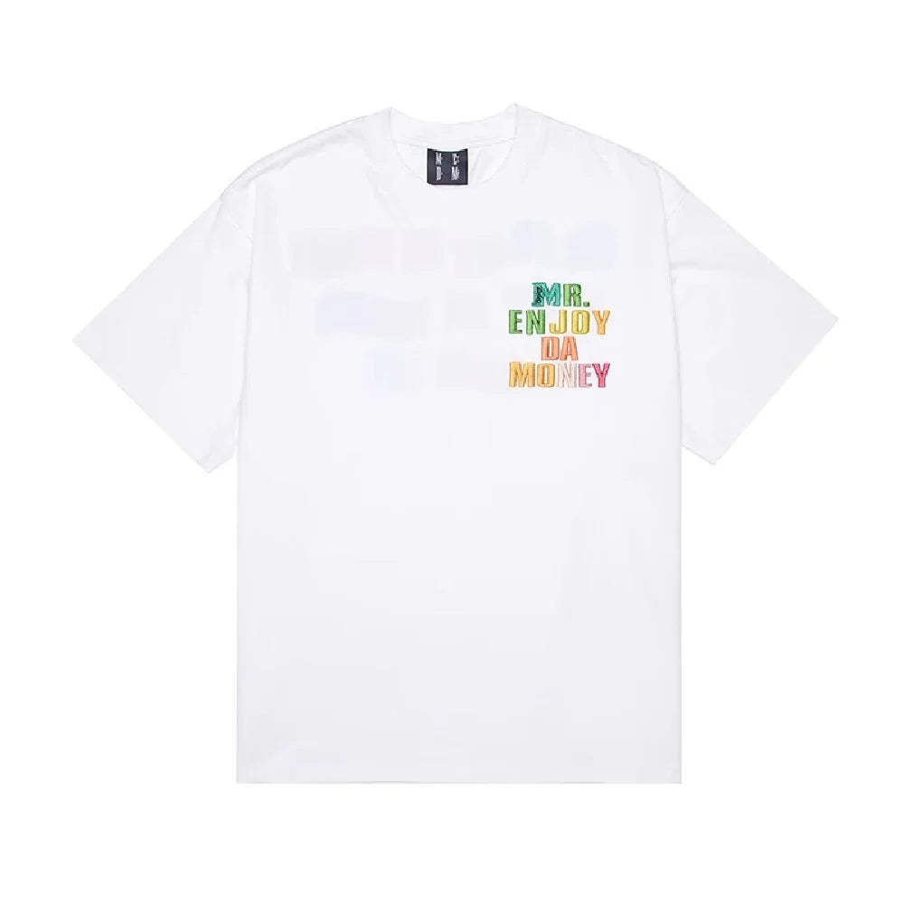 MR. Enjoy Da Money Rainbow White Tee