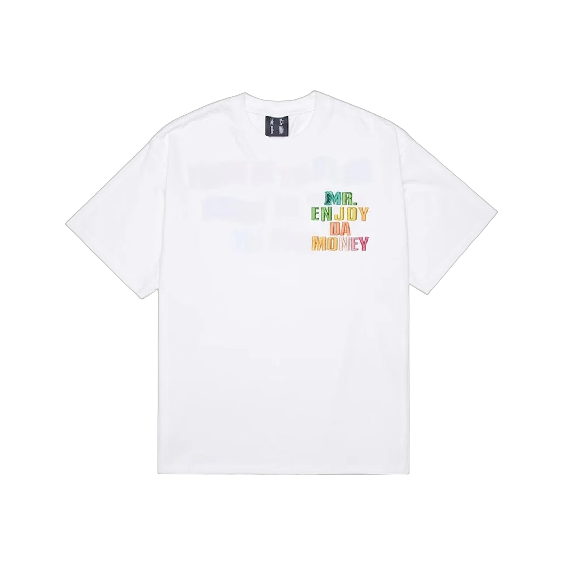 MR. Enjoy Da Money Rainbow White Tee