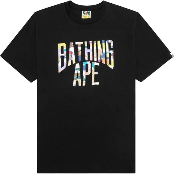 BAPE Multi Camo NYC Logo Tee 'Black'
