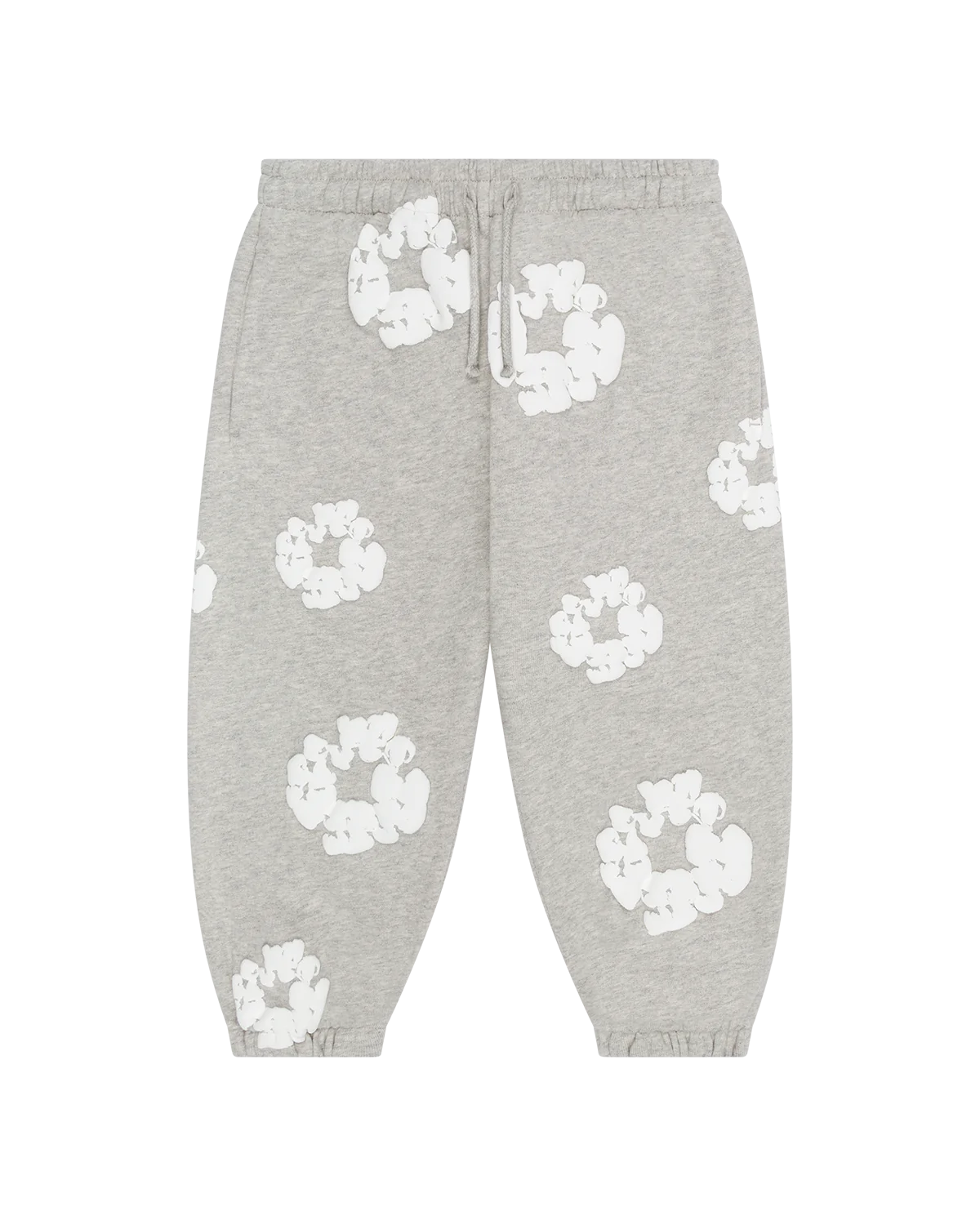 Kids Cotton Wreath Sweatpants Grey