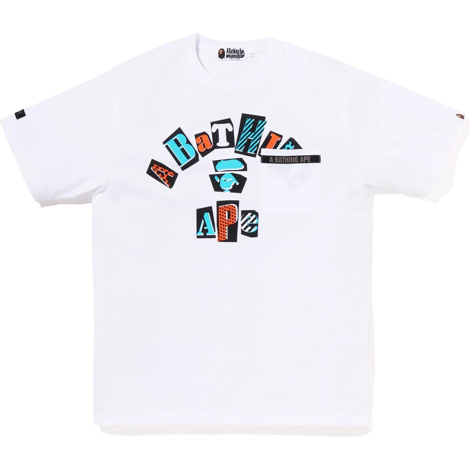 Bape College Pocket tee White