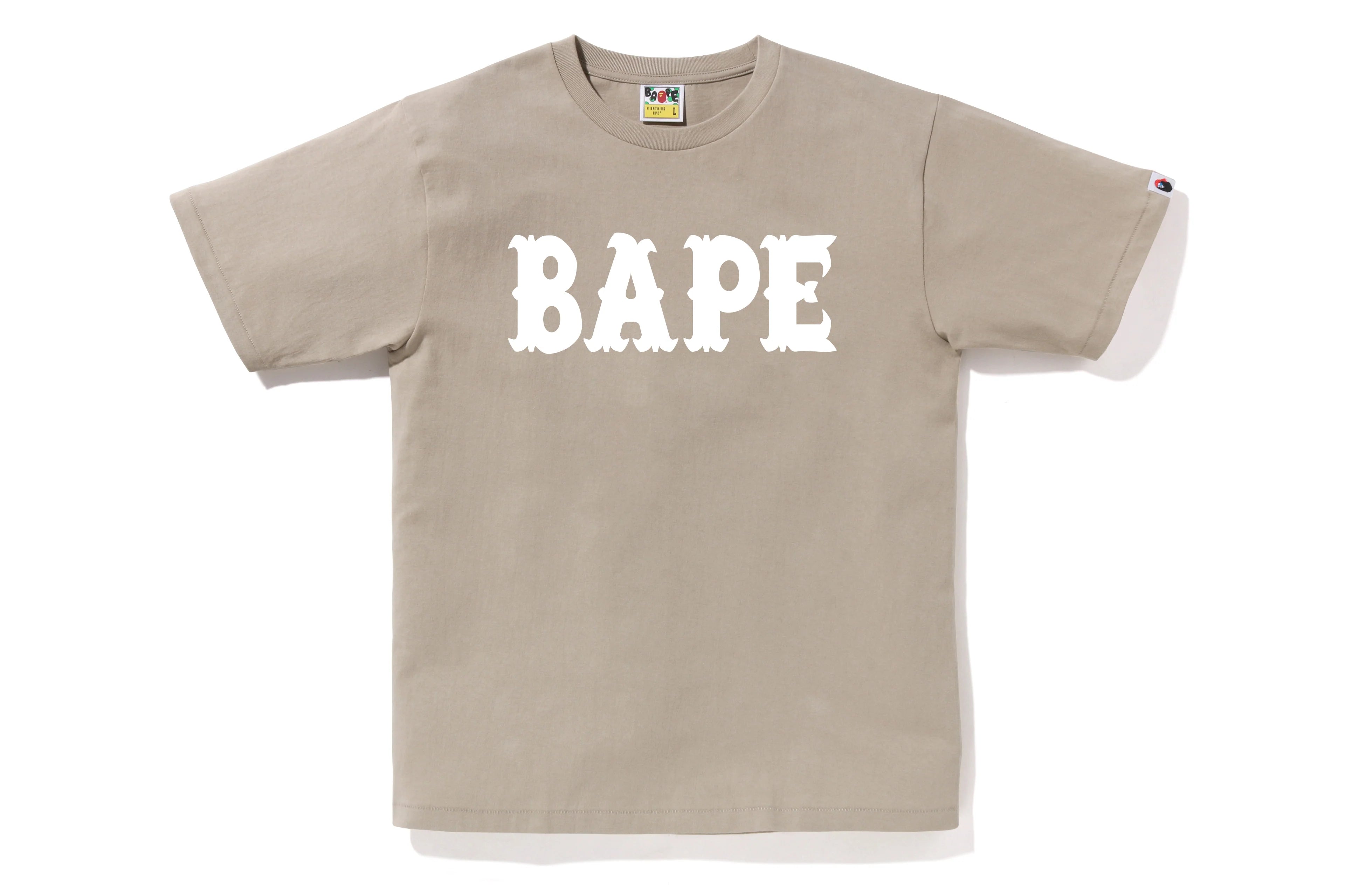 Bape US Pirate Store Bape Tee Beige