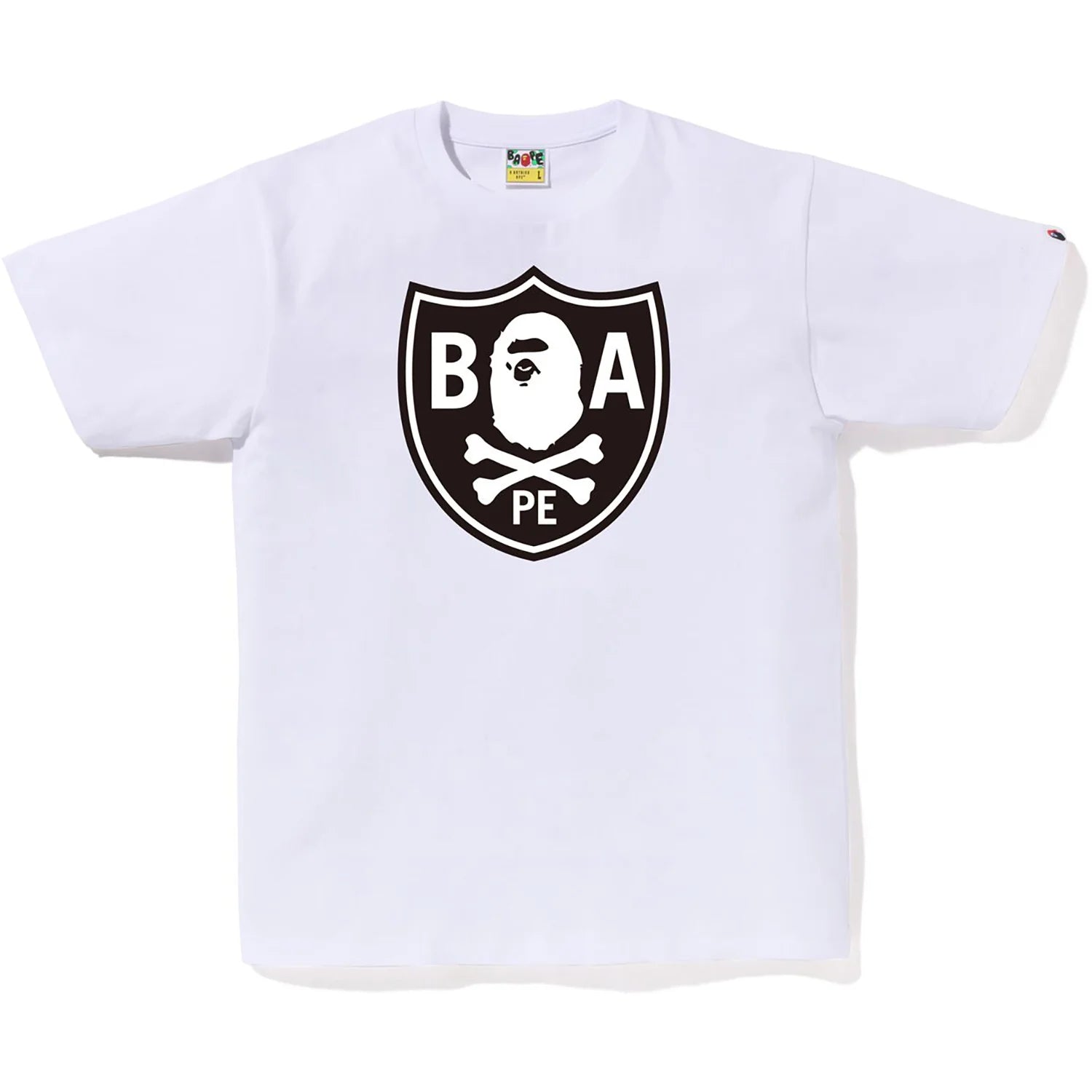 Bape Ape Crossbone Tee White