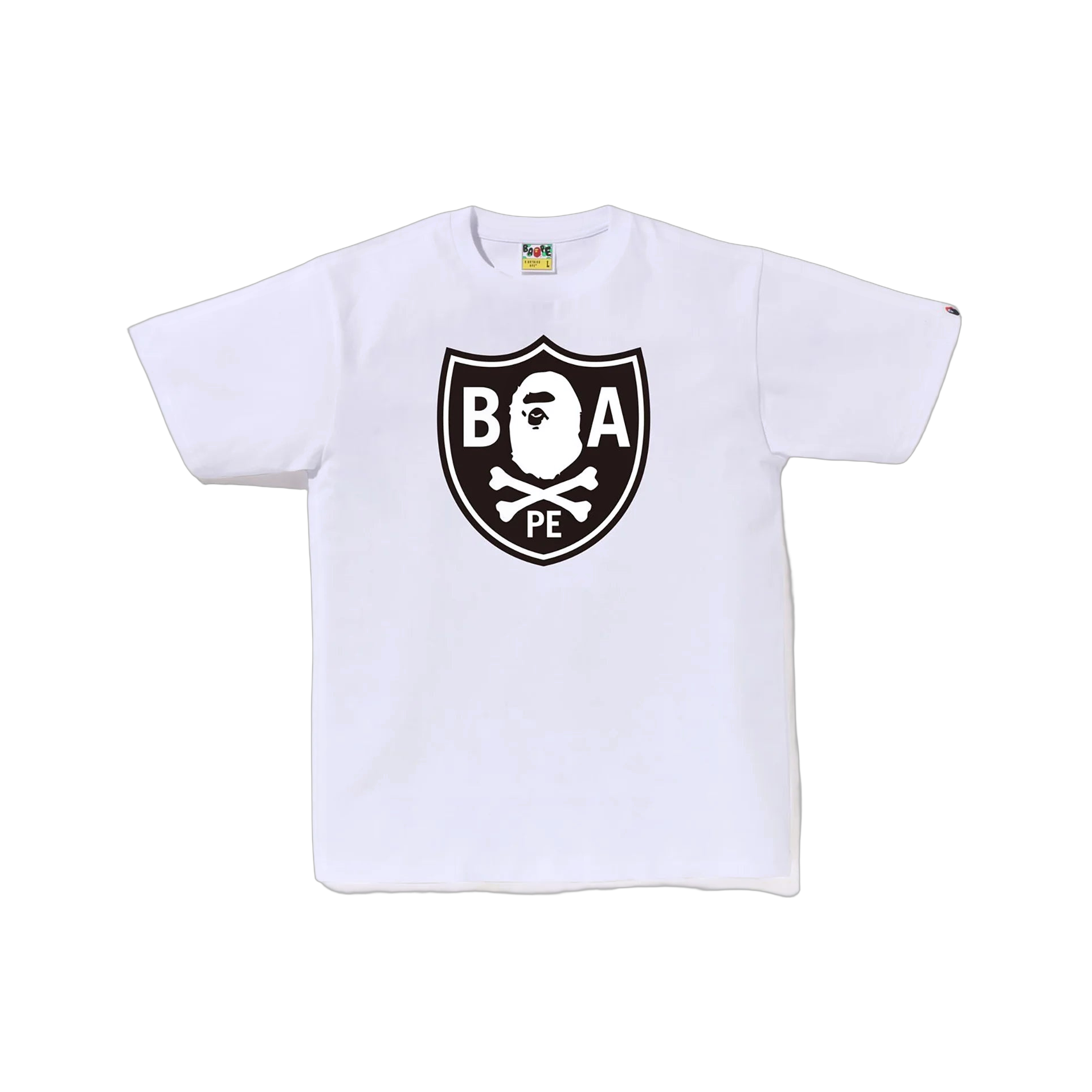 Bape Ape Crossbone Tee White
