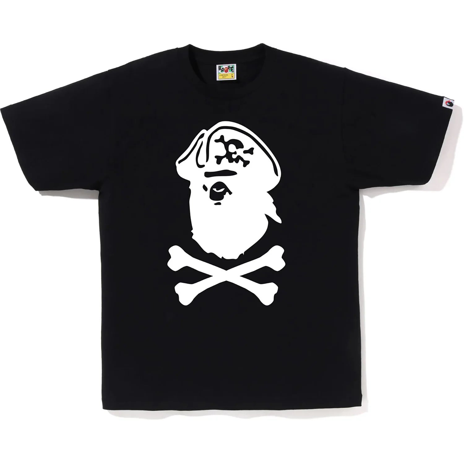 Bape Captain Ape Crossbone Tee Black