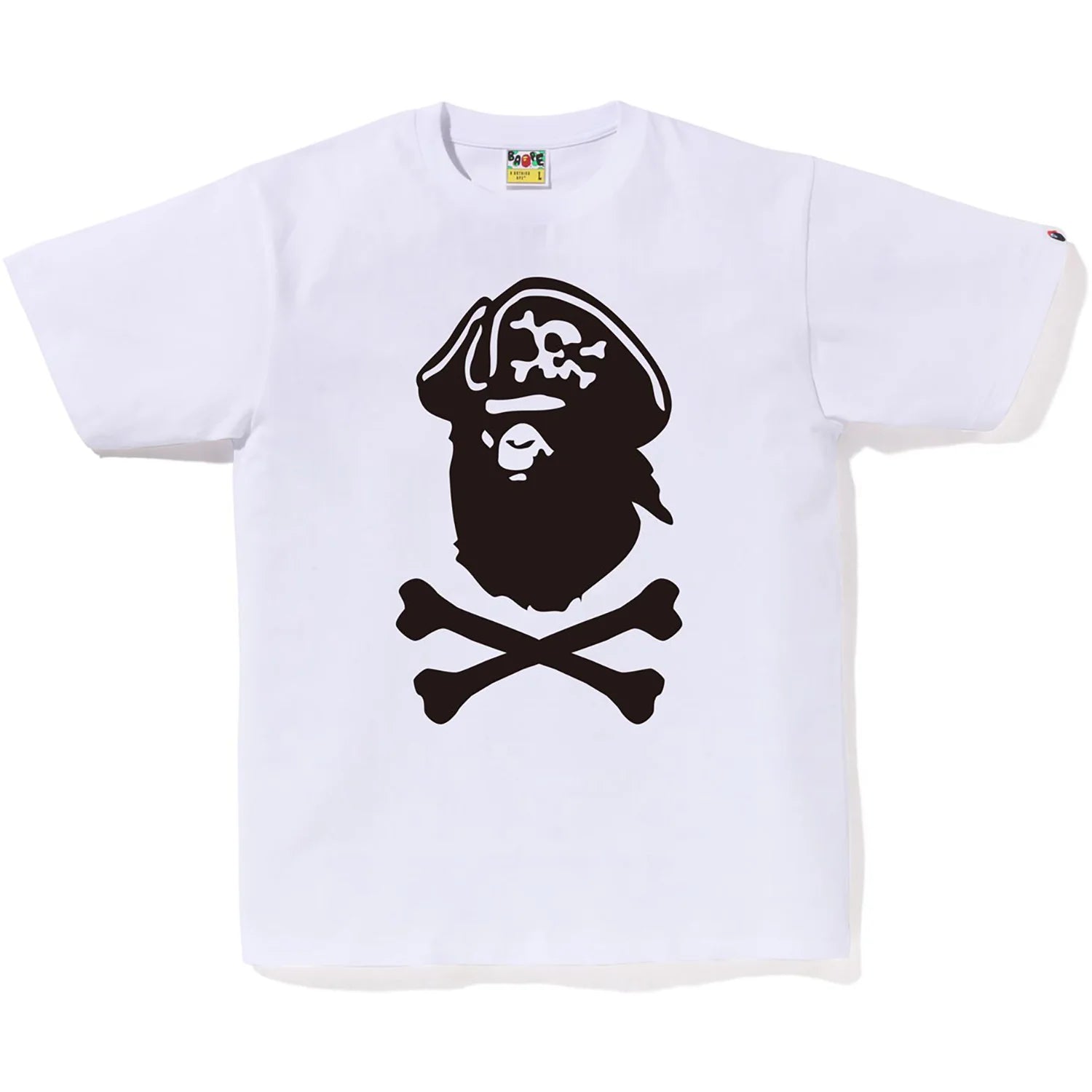 Bape Captain Ape Crossbone Tee White