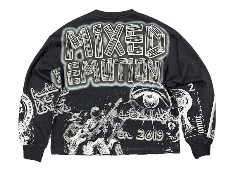 Mixed Emotions Astro Longsleeve Black
