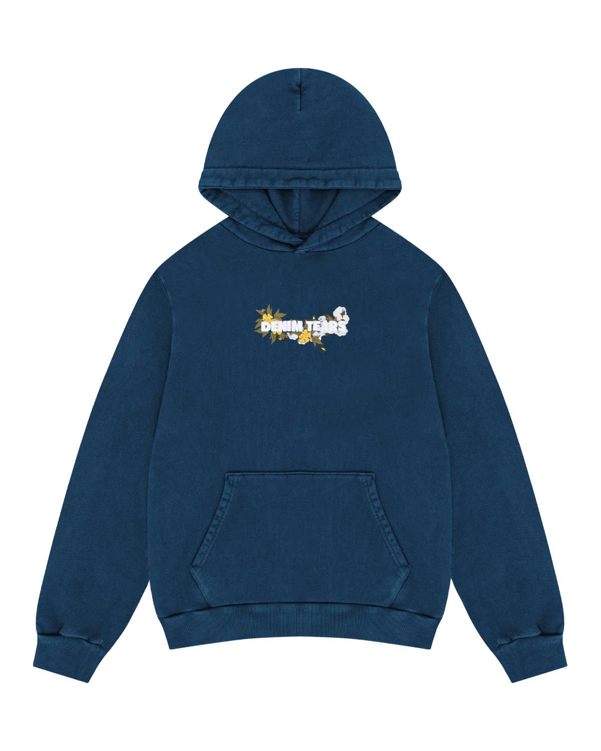 Denim Tears Embroidered Logo Hoodie Navy