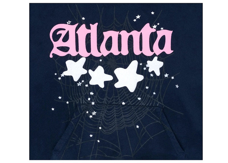 Sp5der Atlanta Hoodie Navy - Stockx_View_02