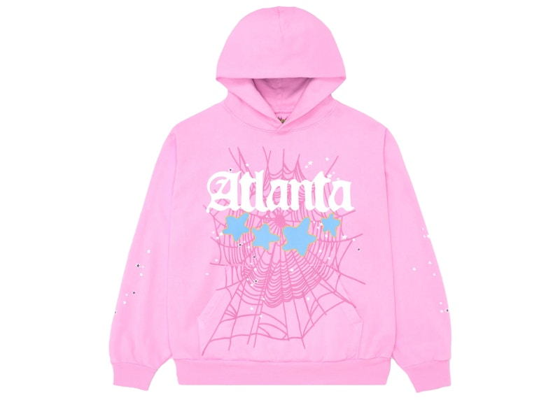 Sp5der Atlanta Hoodie Pink