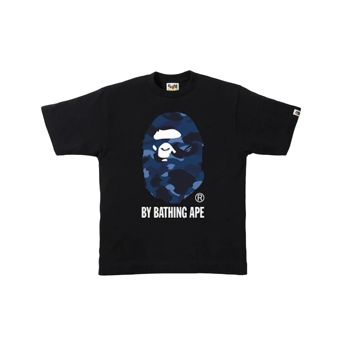 Bape Navy Ape Head Tee Black