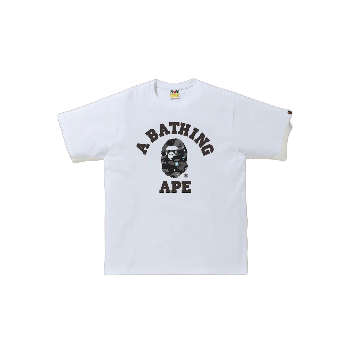 Bape ABC Camo Head Tee White