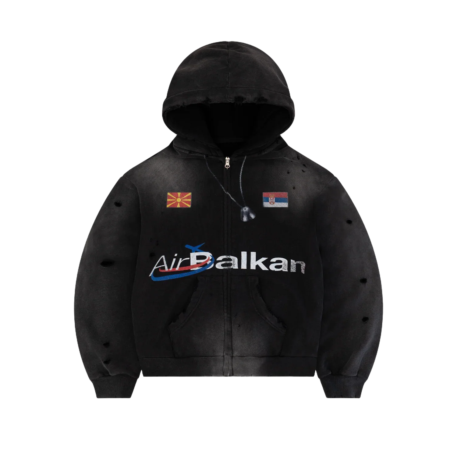 Bravest Studios Balkan Zip Up Vintage Black