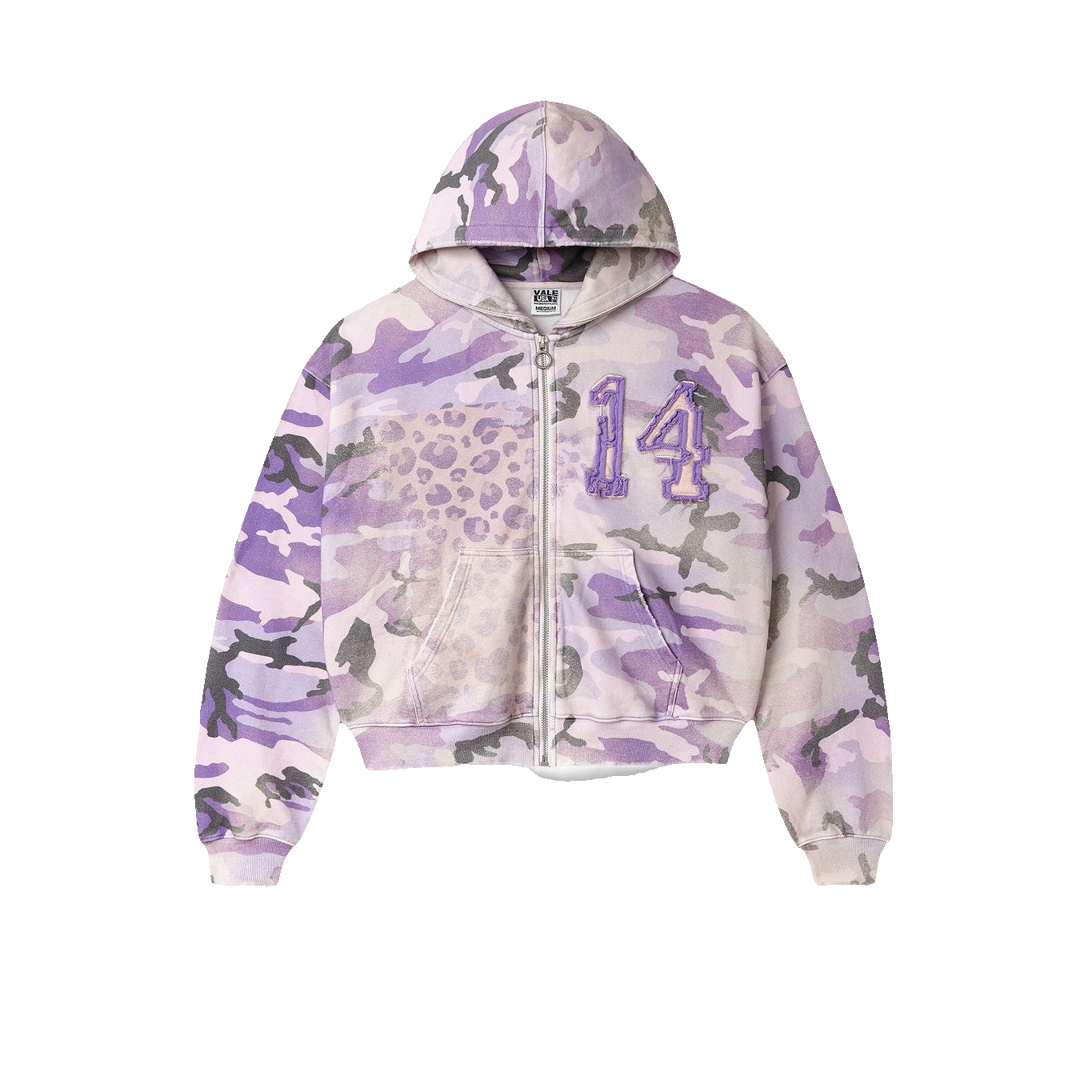 Vale 14 Purple Camo Zip Up