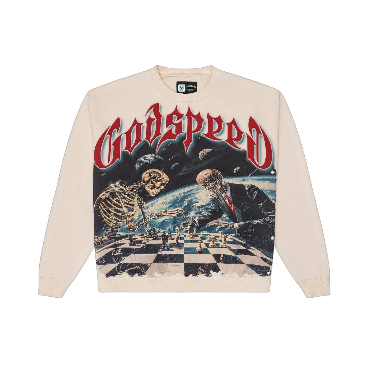 Godspeed Checkmate Sweatshirt Bone