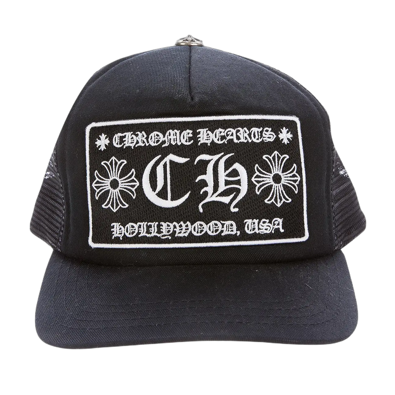 Chrome Hearts CH Hollywood Trucker Hat 'Black'