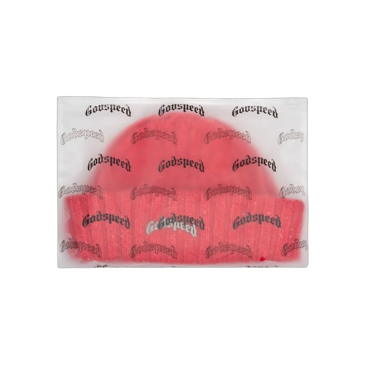 Godspeed Og Logo Emblem Beanie Red Speckle