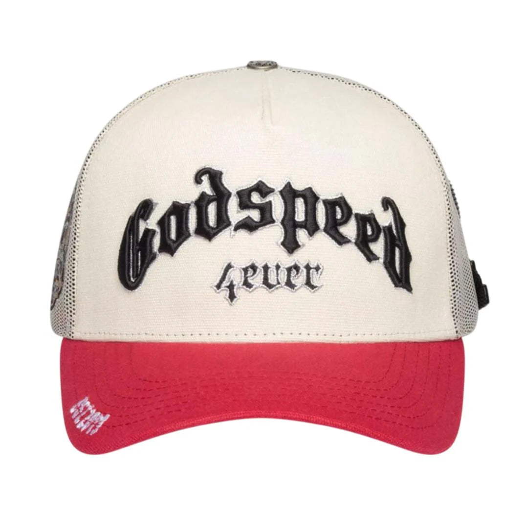 Godspeed Forever Trucker Hat OG 'White/Red'